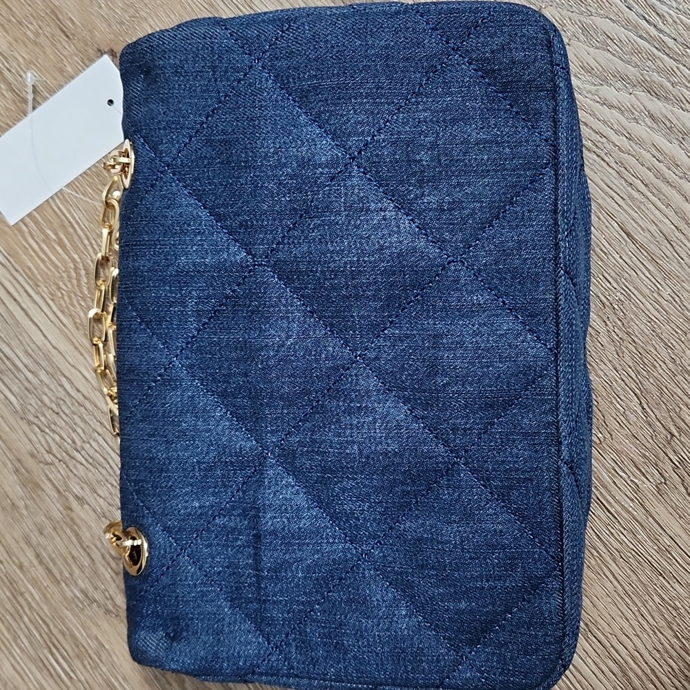 Quilted Denim Bag - NWT - Picture 9 of 10